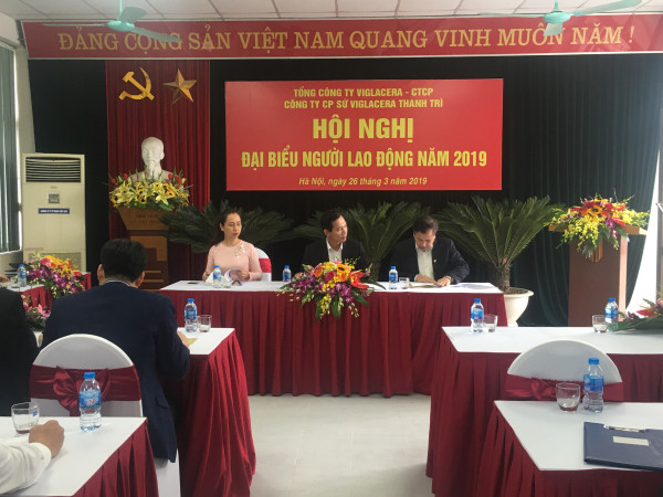 Công ty cổ phần Sứ Viglacera Thanh Trì tổ chức Hội nghị người lao động năm 2019